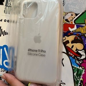 iPhone 11 Pro Silicon Apple Case White